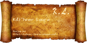 Kühner Laura névjegykártya