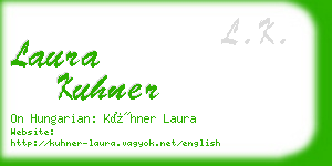 laura kuhner business card